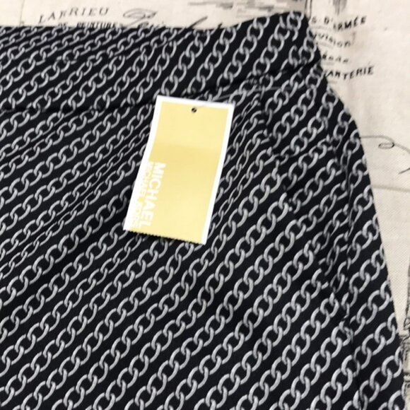 Michael Michael Kors Chain-Print Pull-On Pants - Picture 3 of 6